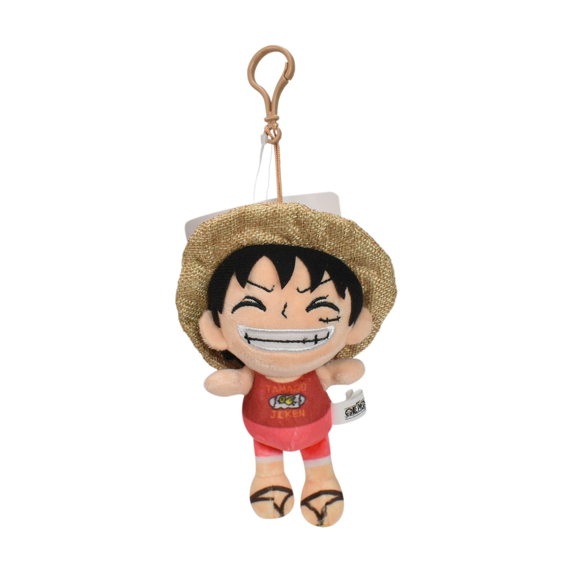 One Piece Original Plüsch Anhänger Puppe Luffy Spielzeug Tony Anime Schlüsselanhänger Weich Gefüllt Rucksack Ornamente Spielzeug 12cm weiß