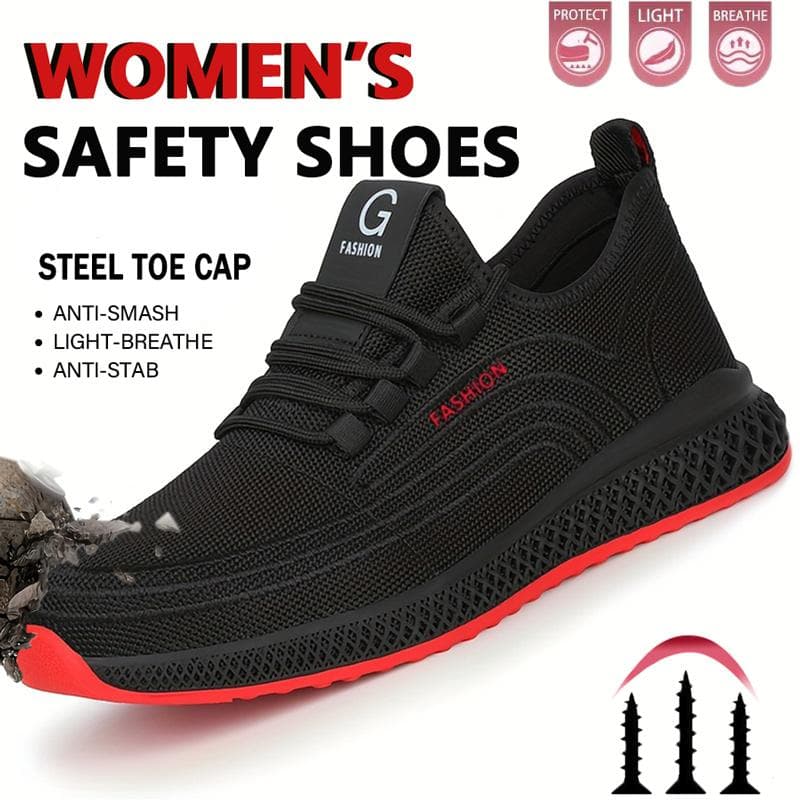 Sicherheitsschuhe mit Stahlkappe, durchstichsicher, leicht, rutschfest, für Herren, bequeme, atmungsaktive Turnschuhe, Arbeitsstiefel für den Bau cm
