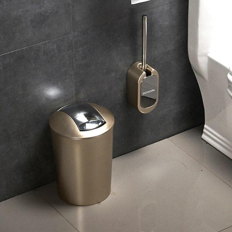 Goldener Papierhalter Wand-Wc-Bürste Kunststoff Kreative Toilettenpapierbox Nordic Mülleimer Abfallbehälter Badezimmerzubehör