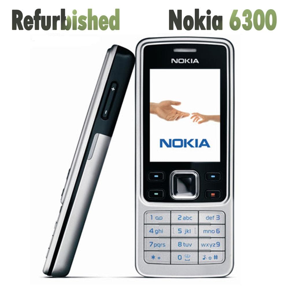 Generalüberholtes Original Nokia 6300 Entsperrtes Mobiltelefon mit 1 SIM schwarz
