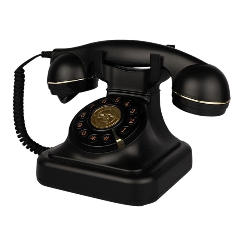Klassisches Festnetz-Tischtelefon mit Wählscheibe, Kabelgebundene Option, Telefon