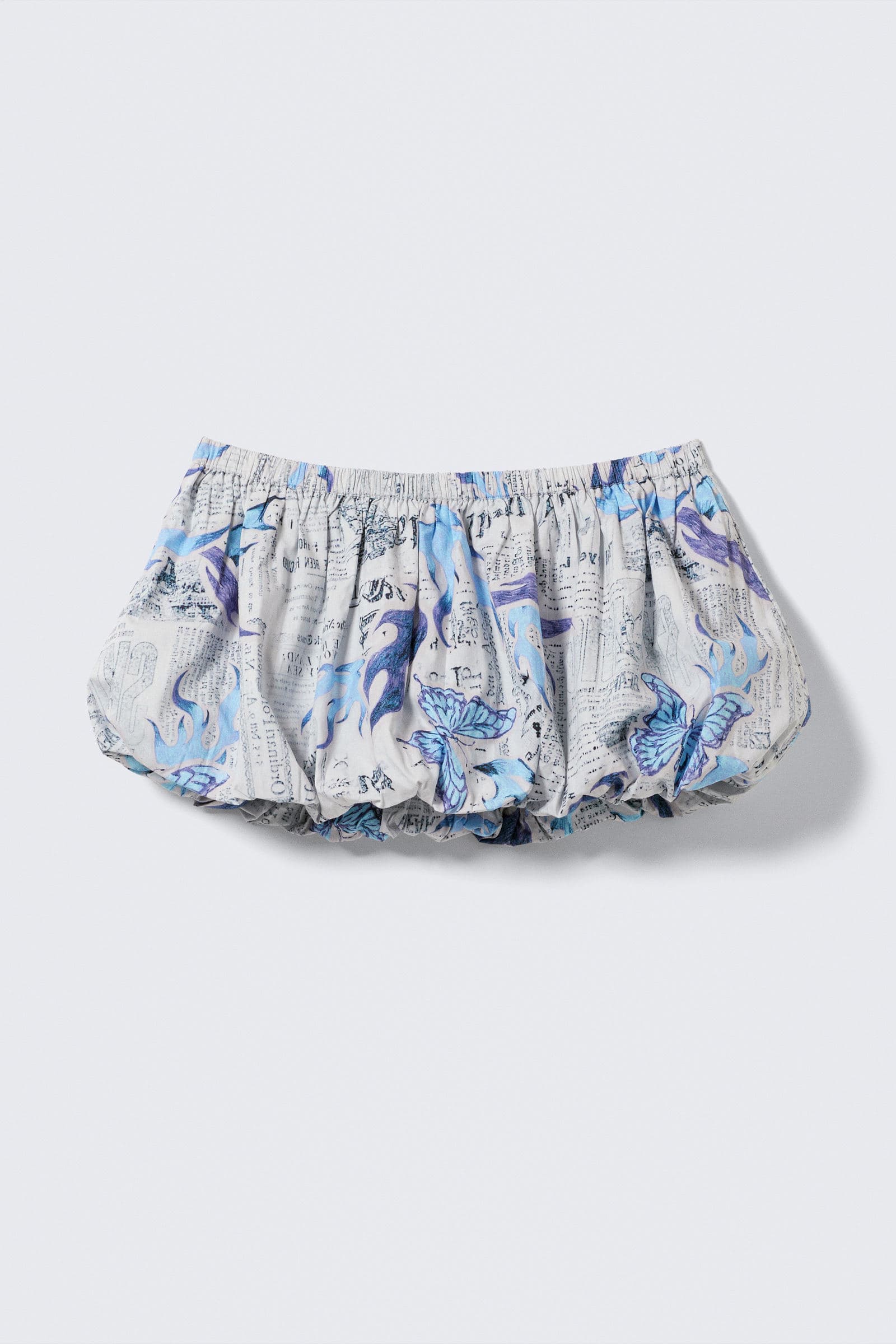 Balloon Mini Cotton Skirt