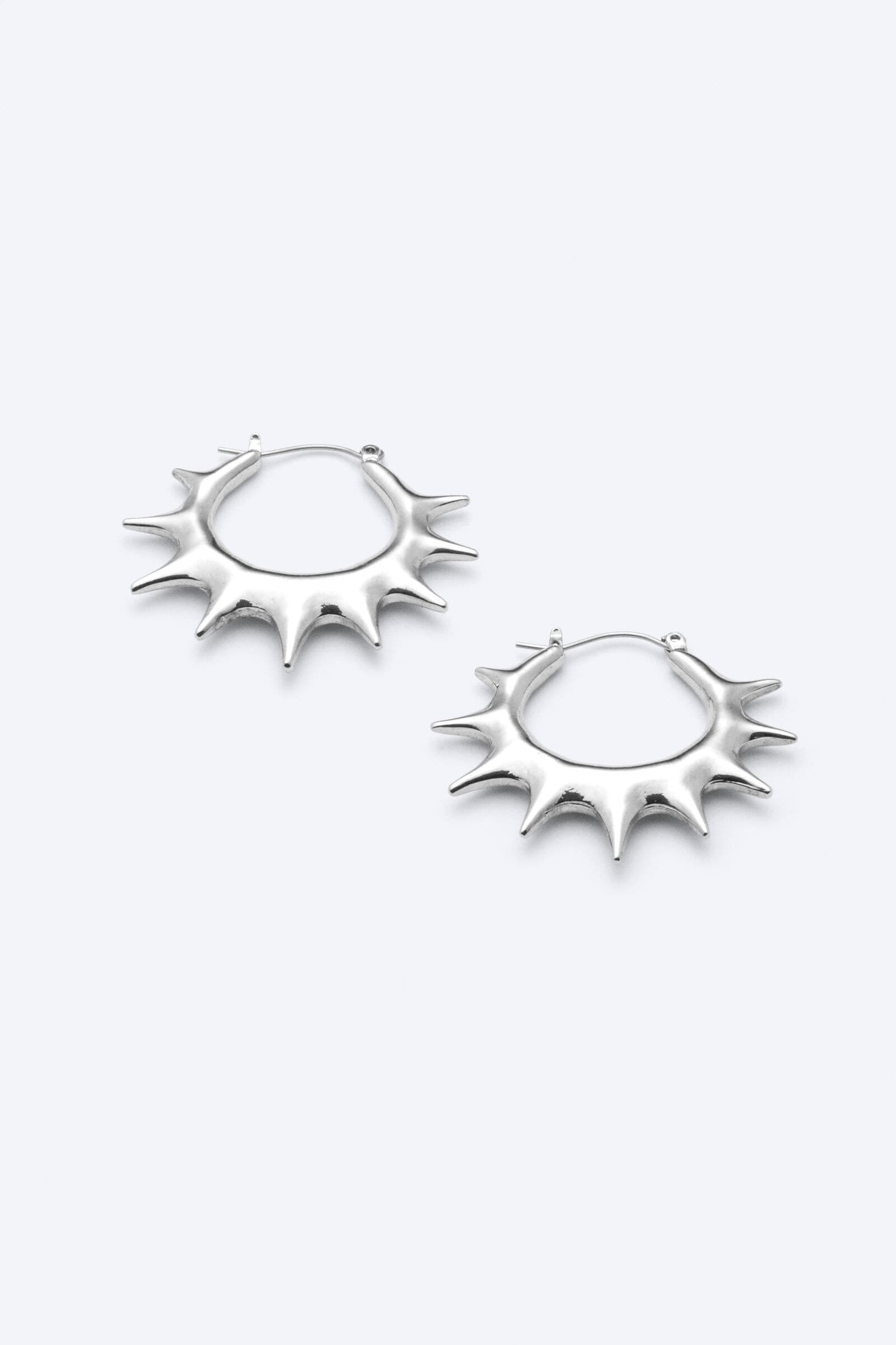 Spiked Hoop Earrings