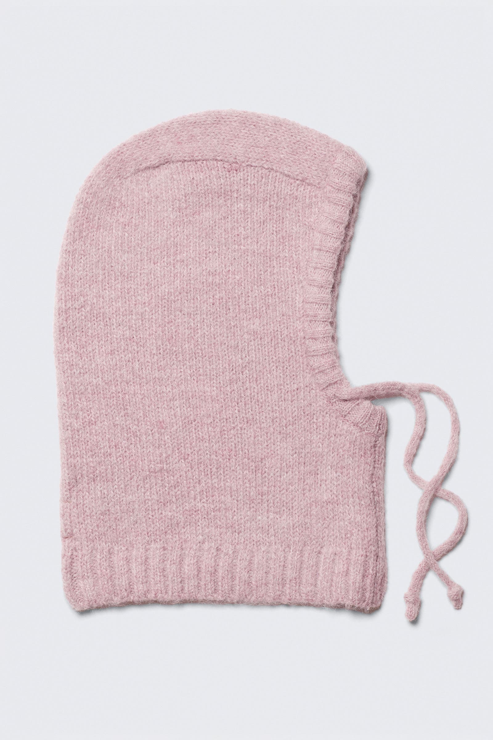 Hairy Knitted Tie Hood