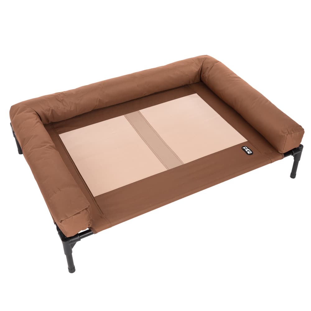 TIAKI Hundesofa Sun - Grösse XL: L 106 x B 76 x H 18 cm (creme / braun)