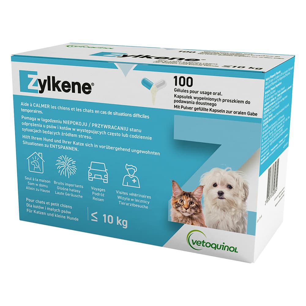 Zylkene Kapseln 75 mg Hund/Katze < 10 kg - 100 Stück
