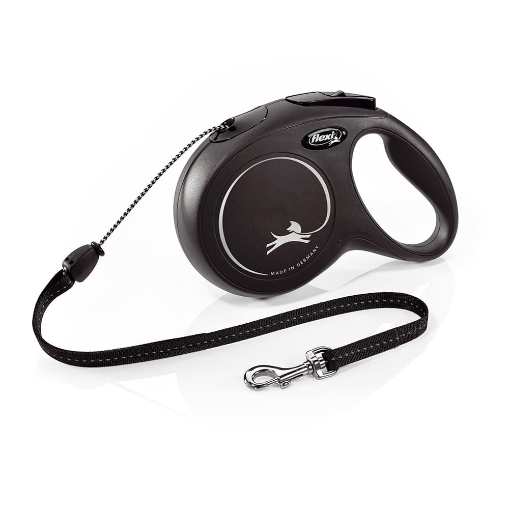 flexi New Classic Seil-Leine M schwarz, 8 m - flexi New Classic Seil-Leine M schwarz, 8 m