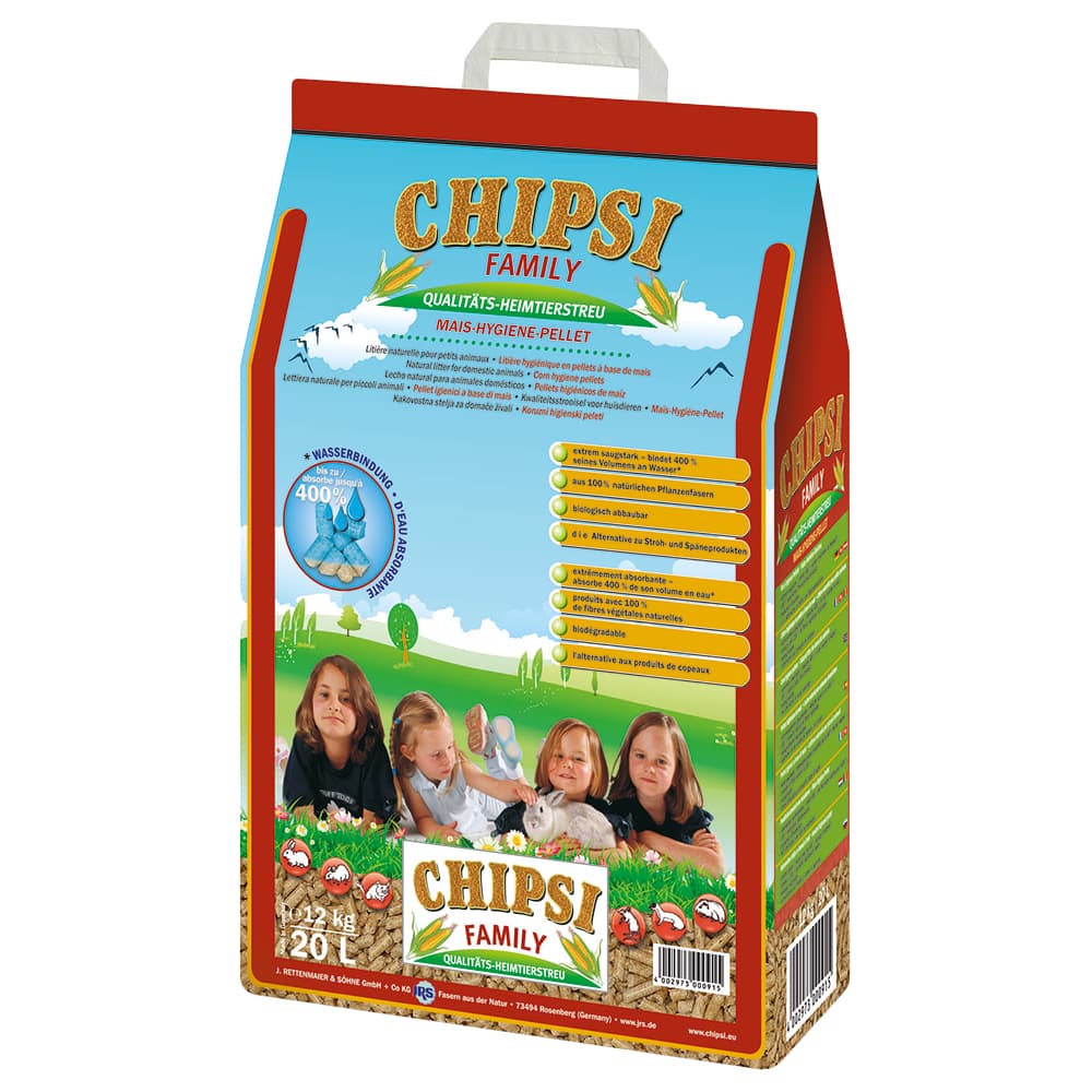 Chipsi Family Mais-Hygiene-Pellets - 20 Liter
