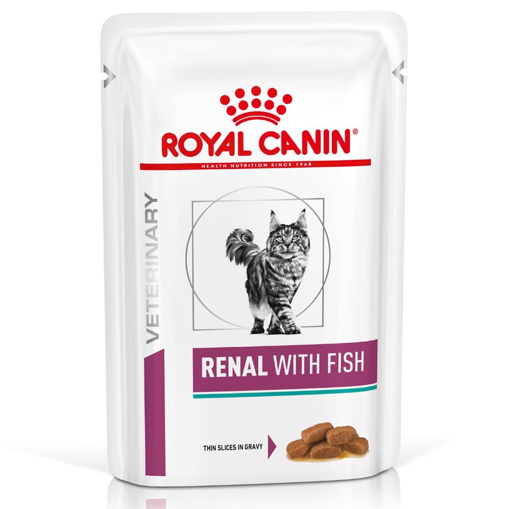 Royal Canin Veterinary Feline Renal in Sosse - Sparpaket: Mix (Huhn + Fisch) 24 x 85 g