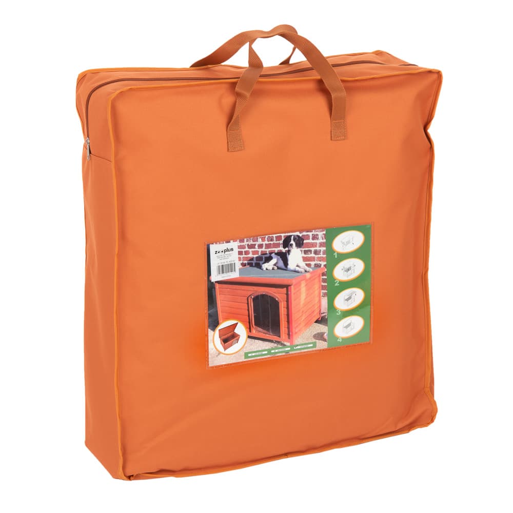 Isolierung für Flachdach Hundehütte Woody - B 104 x T 63 x H 60 cm für Grösse L