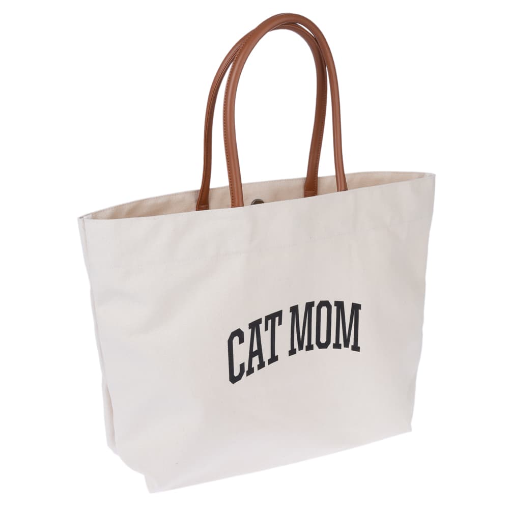 TIAKI Canvas-Einkaufstasche "Cat Mom" - 1 Stück