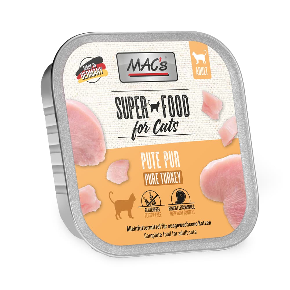 Sparpaket MAC's Cat Schale 32 x 100 g - Pute Pur