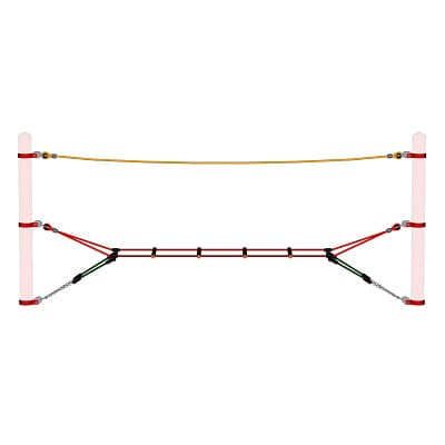 Huck Seilspielgeräte Haiger Einzelelement, Strickleiter