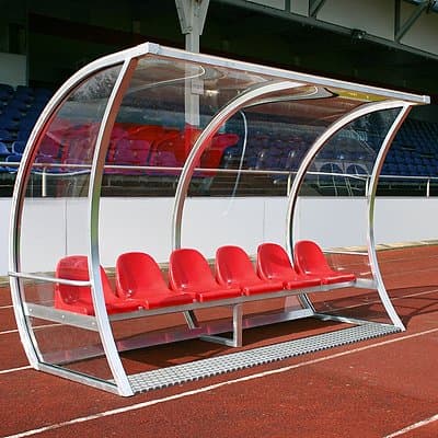 Spielerkabine "Exklusiv", 3,00 m breit, 6 Sitze