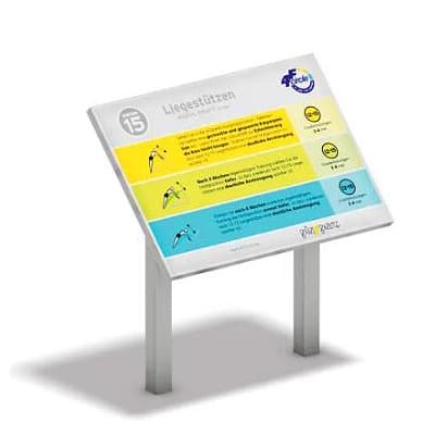 Playparc Info- und Hinweistafel "Freestyle-Bar mit Addons"