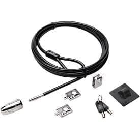 Desktop Sicherung Kensington Desktop & Peripherals Locking Kit 2.0, Diebstahlschutz, Schliessknopf für Desktop-PCs, 2 Adapter & Kabelöse