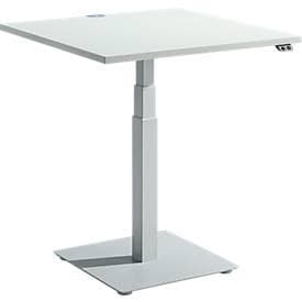 Schäfer Shop Select Beistelltisch FLEXXAS, elektrisch höhenverstellbar, ergonomisch, B 800 mm, lichtgrau