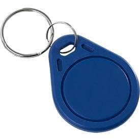 RFID-Schlüsselanhänger, f. RFID-Schliesssysteme, Mifare Ultralight (13,56 MHz), blau, 5 Stück
