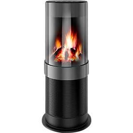 Elektrokamin ECOMERO, 1800 W, 3D-Flammeneffekt, 3 Heizstufen, Schwenkfunktion, schwarz