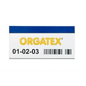 ORGATEX Magnet-Einsteckschilder Color, 60 x 150 mm, blau, 100 St.