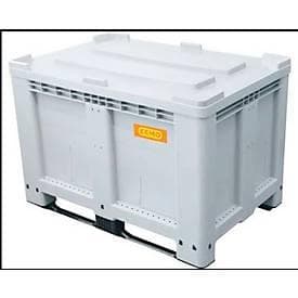 Deckel Cemo, für Logistikbox 300 l, lebensmittelecht, Polyethylen, grau