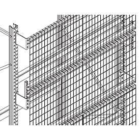 Gitterrückwand-Set, f. H 2500 u. T 1100 mm, Weite 2700 mm, inkl. Zubehör