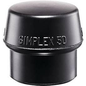 Schonhammerkopf SIMPLEX Kopf-Ø 60mm Gum.schwarz mittelh.HALDER