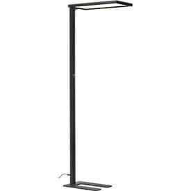 Stehleuchte Worklight EASY FL 940, LED 60 W, dimmbar, 4000 K, 7150 lm, direkt/indirekt, H 1950 mm, Kopf 570 x 280 mm, Stahlfuss, schwarz
