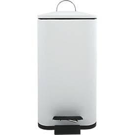 MSV Spirella Treteimer Erik, 5 l, Stahl, weiss
