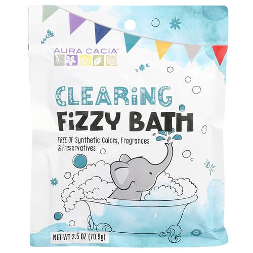 Aura Cacia, Kids, Clearing Fizzy Bath, 2.5 oz (70.9 g)