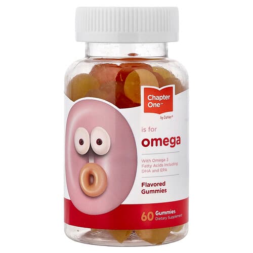 Zahler, Chapter One, Omega Gummies, Flavored, 60 Gummies