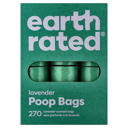 Earth Rated, Dog Poop Bags, Lavender, 270 Bags
