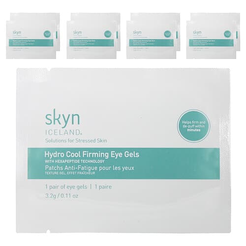 Skyn Iceland, Hydro Cool Firming Eye Gels, 8 Pairs