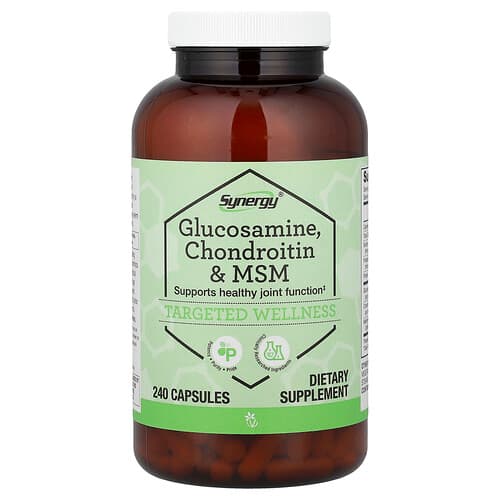 Vitacost, Synergy®, Glucosamine, Chondroitin & MSM, 240 Capsules