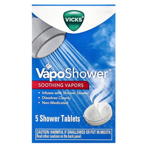 Vicks, VapoShower™, Soothing Vapors, 5 Shower Tablets