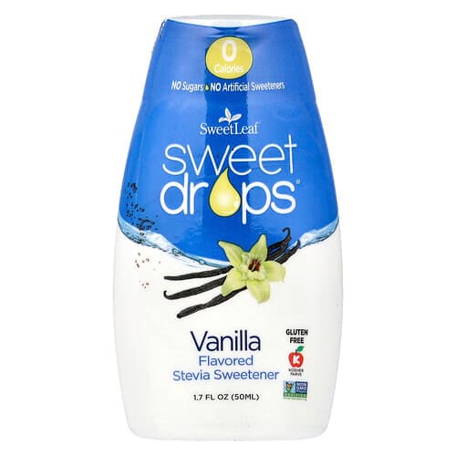 SweetLeaf Stevia, Sweet Drops®, Vanilla, 1.7 fl oz (50 ml)