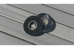 Sicherungsband für WPC UK, schwarz, Rolle 10 Meter, einseitig selbstklebend