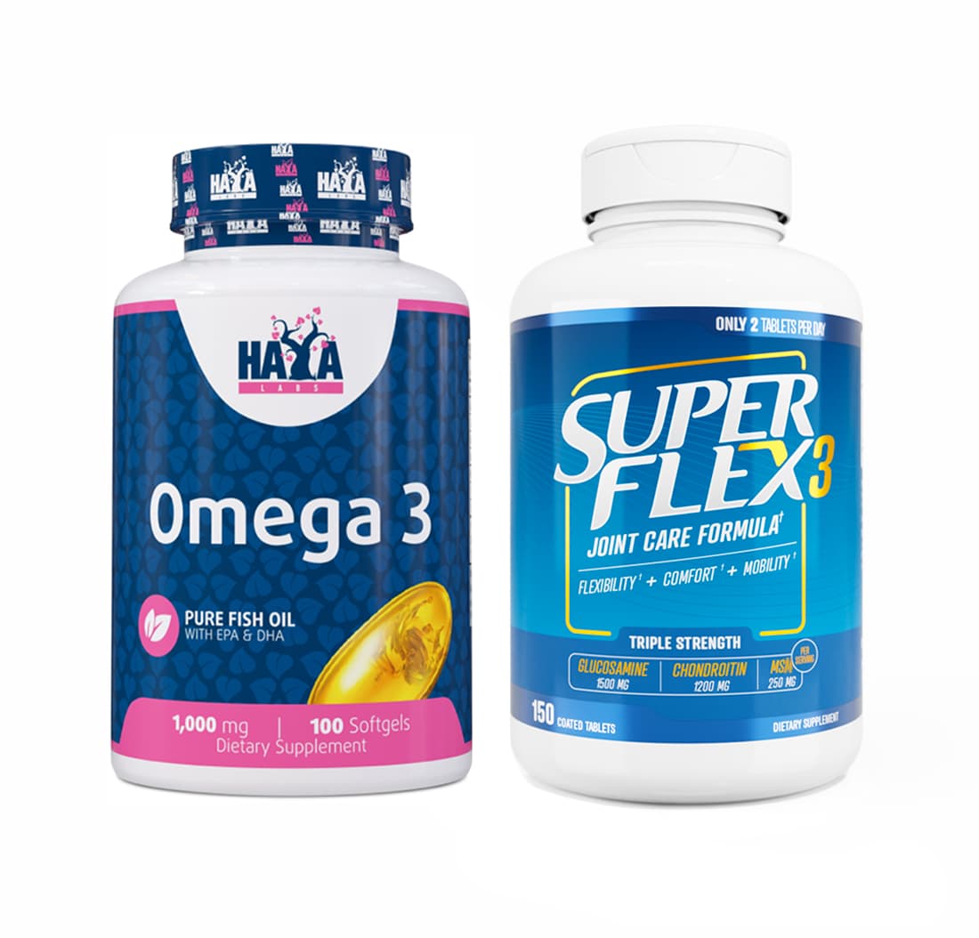 OMEGA-3 FISCHÖL UND SUPERFLEX-3 SPARPAKET