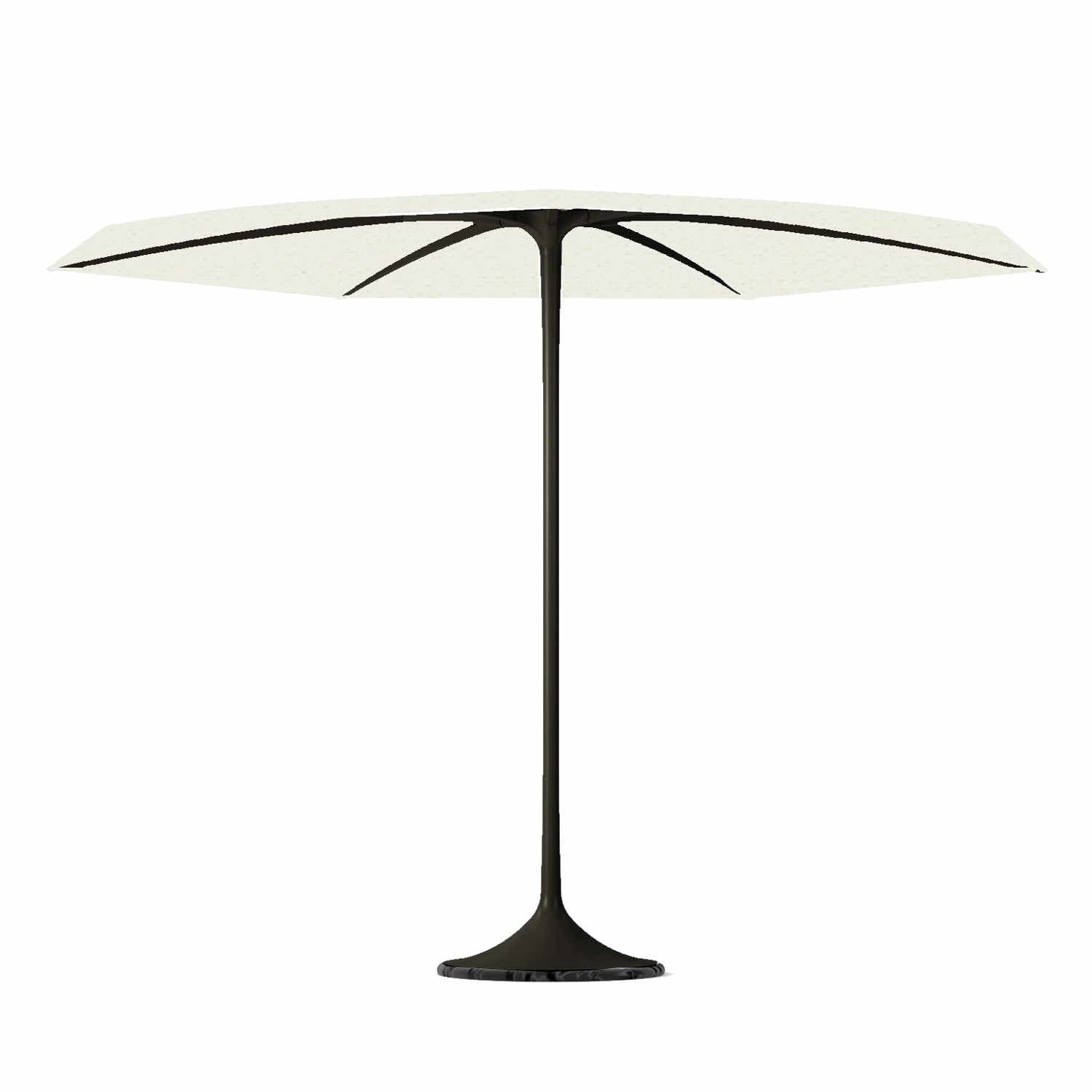 PALMA Sonnenschirm, Ausführung schirm acrylfaser weiss/gestell aluminium schwarz