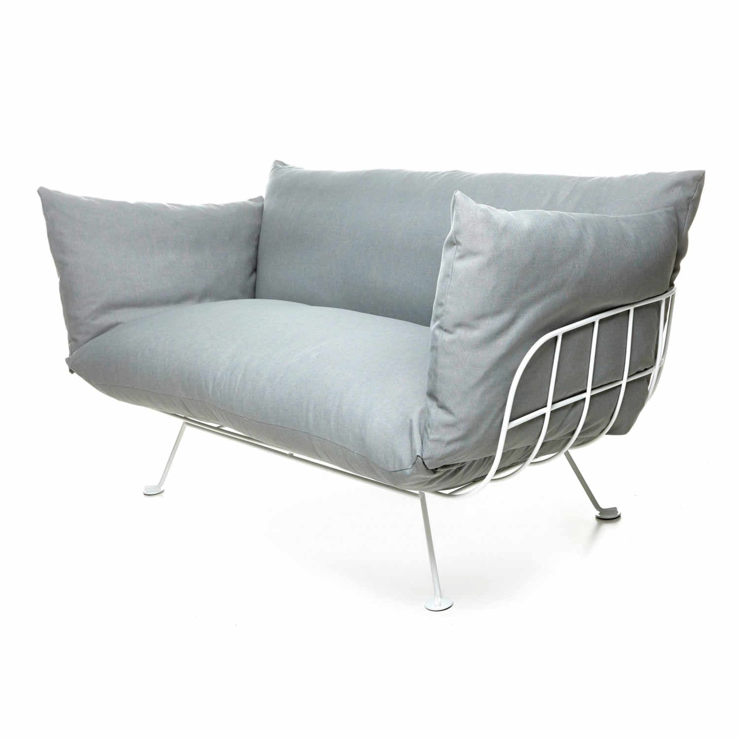 Nest Sofa, Bezug stoff remix 0133, Untergestell pulverbeschichtet schwarz