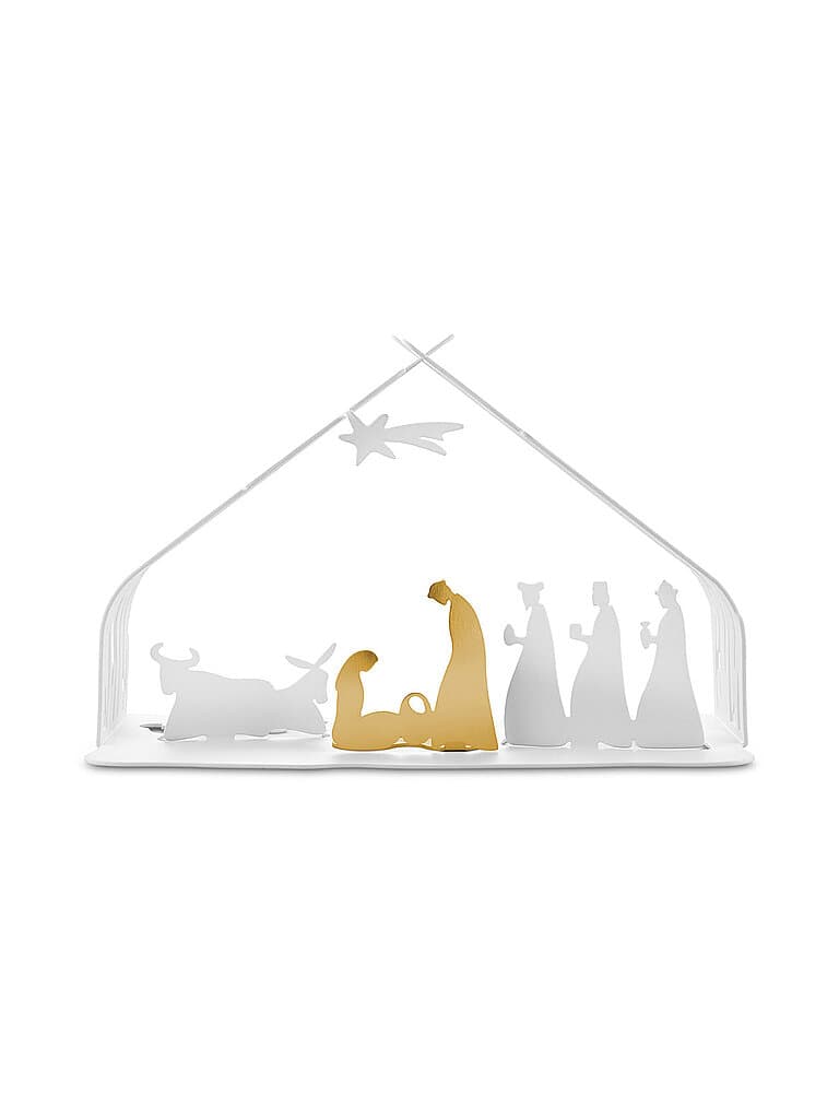 ALESSI Weihnachtskrippe Bark Crib weiss