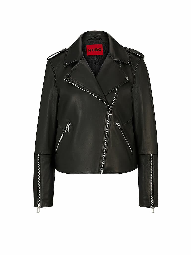 HUGO Lederjacke LUJANA schwarz | XS
