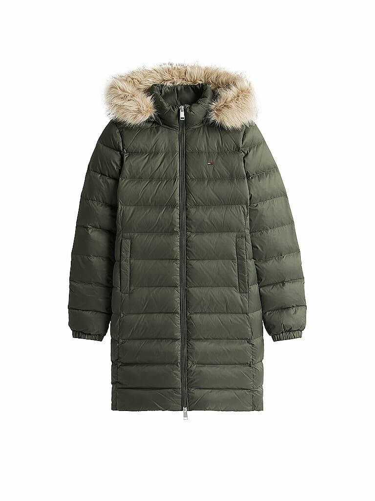 TOMMY JEANS Steppmantel olive | XS