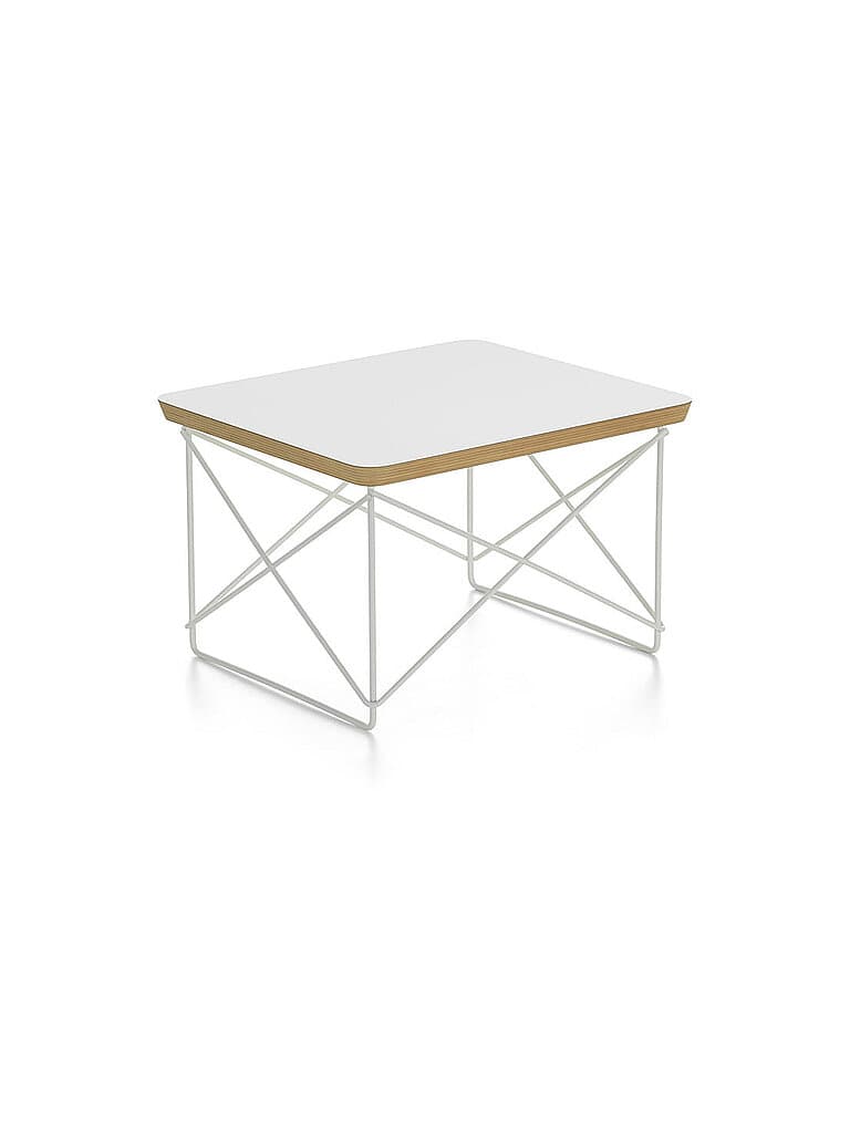 VITRA Beistelltisch OCCASIONAL 39,2x33,5x25cm HPL. Weiss/Gest.Weiss weiss