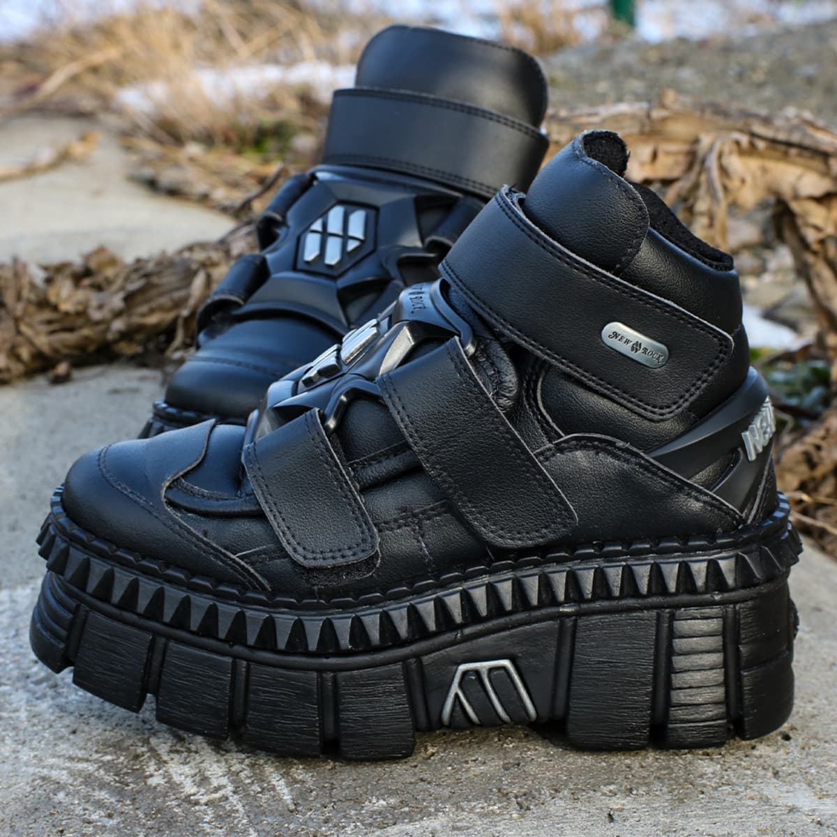 Boots NEW ROCK - VEGAN NEGRO Pu VEGAN 41