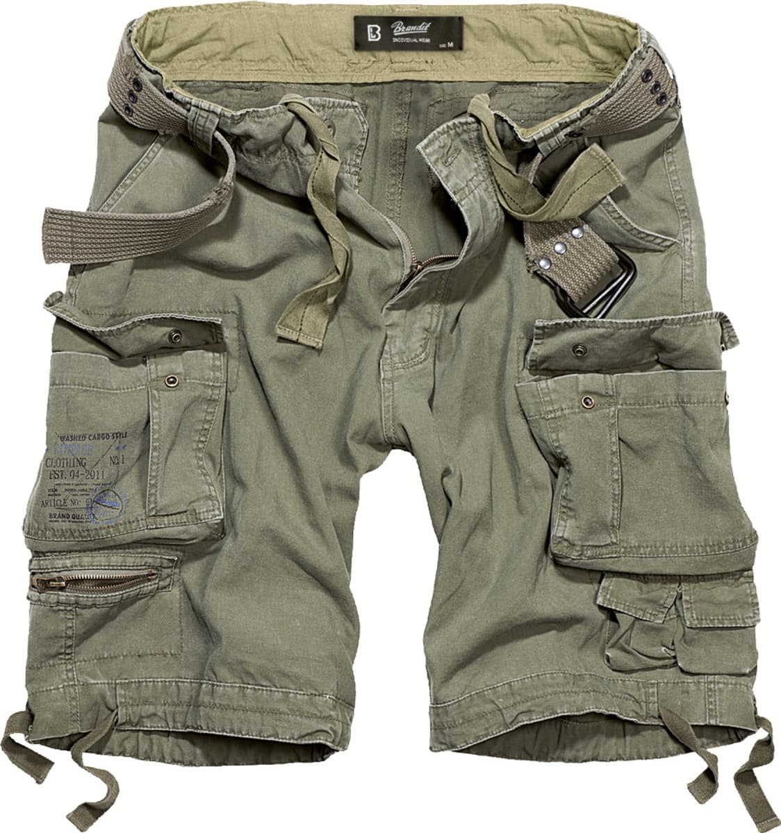 herrenshorts BRANDIT - Wilder Vintage Kurze Hosen Olive XXL