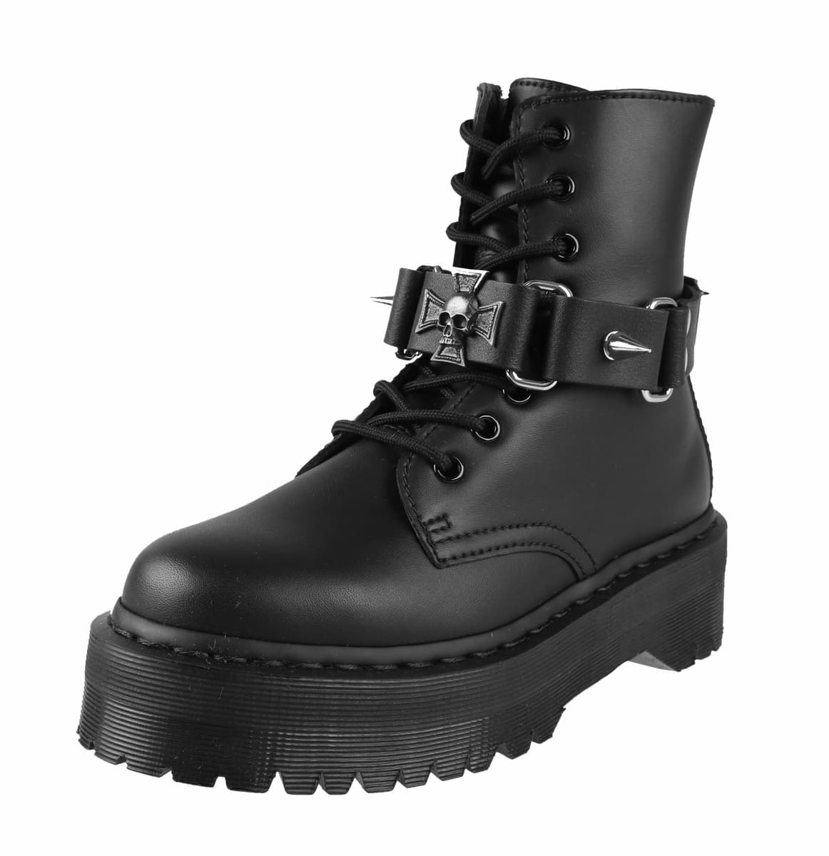 LEATHER & STEEL FASHION - Stiefel Harness - SKULL OF TARNISHED