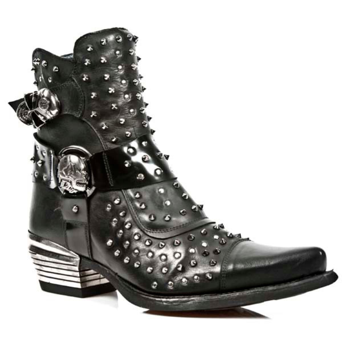 Stiefel NEW ROCK - Itali Black - Antik - West Negro-Acero 45