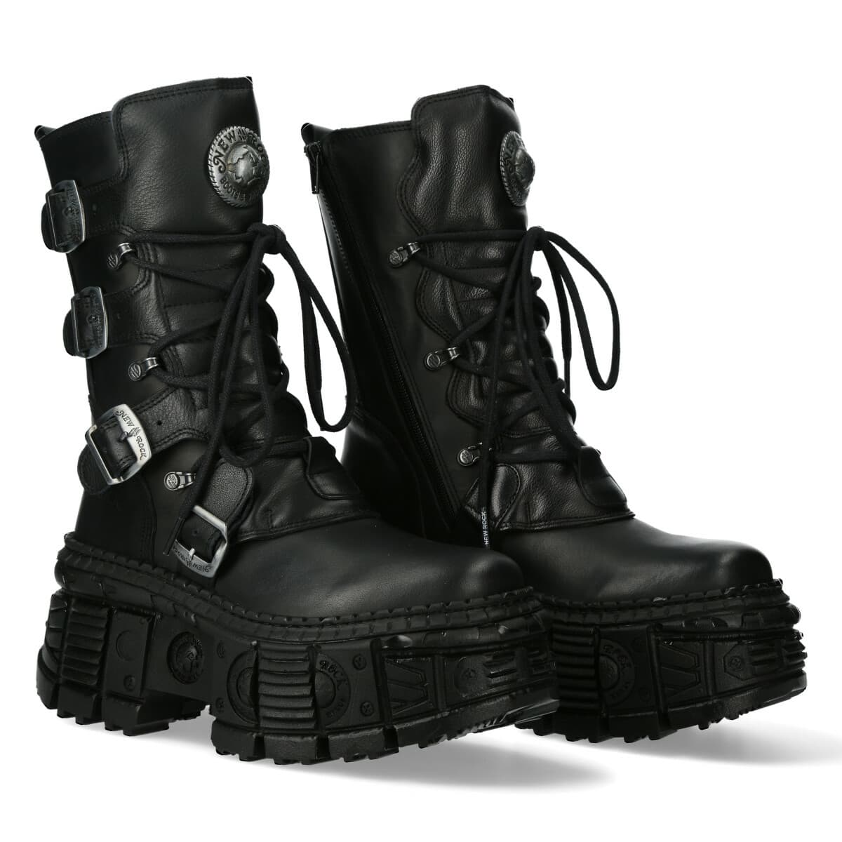 NEW ROCK - Stiefel - CRUST NEGRO, TANK 44