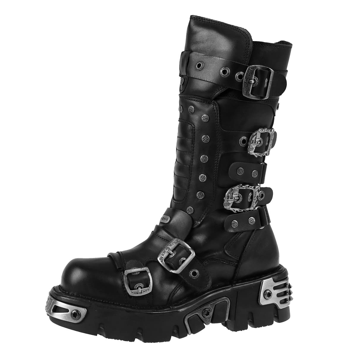 NEW ROCK BIKER STIEFEL BLACK REACTOR - SCHWARZ - M-1020-S2 39